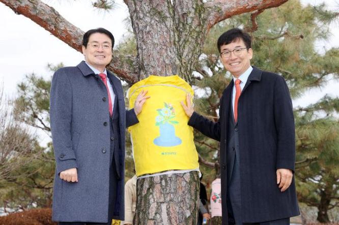 충청대·충북교육청, 그라프트 리딩…'트리웨어' 입은 수목 이미지