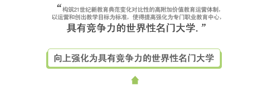 向上强化为具有竞争力的世界性名门大学