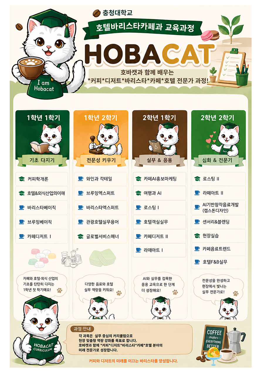 호텔바리스타카페과 교육과정 표